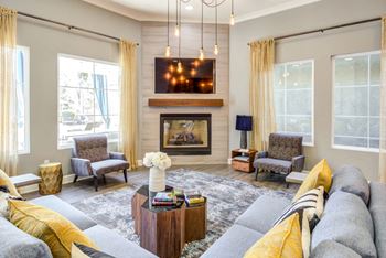 Clubhouse with kitchen and lounge area